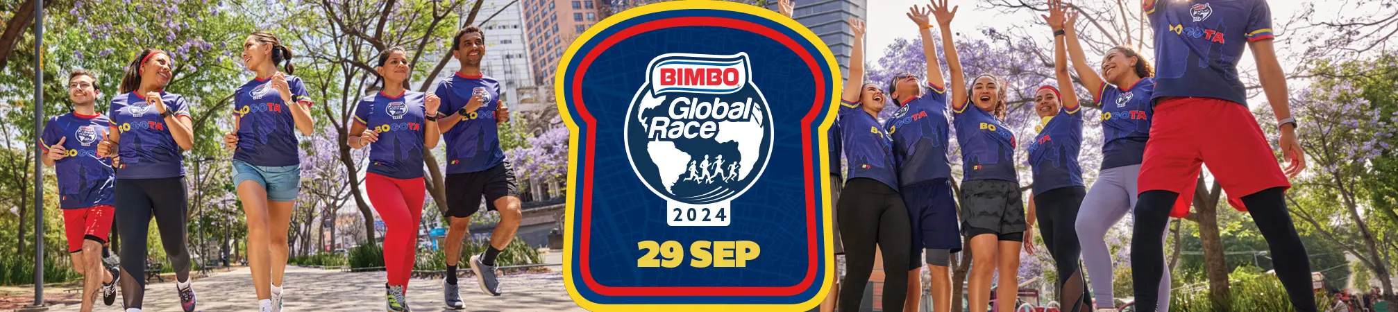 header campaña Bimbo Global Race 2024